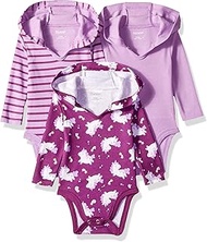 Ultimate Baby Flexy 3 Pack Hoodie Bodysuits