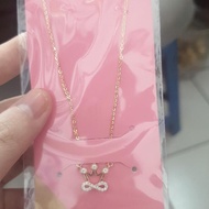 kalung koye nori mahkota crown infinity emas asli 375 8K ubs gold