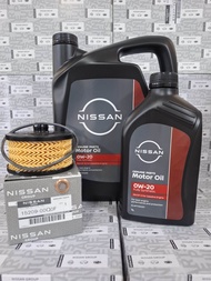 ชุดถ่ายน้ำมันเครื่อง 0W-20 4ลิตร NISSAN ALMERA TURBO N18 (เป็นอะไหล่แท้ Nissan) รหัส A546
