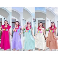 Soft Bleached Cotton Dress Free Size 42 Inches Hips 56 Length 42 Inches.