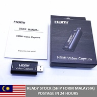 HDMI to USB HDMI Video Capture Card Screen Record USB 2.0 1080P Game HD Video Capture Card Game/Vide