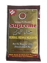 Supreme Herbal Henna Powder - Light Brown From India (150g)