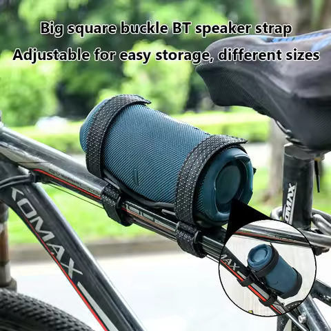 Portable Speaker Mount 600D Nylon Non-Slip Adjustable Strap for JBL Flip 6/JBL Charge 5/JBL Pulse 5 