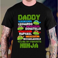 2025 Turtles Daddy You Are My Favorite Tshirt Fathers Day Fathers Day Gift B