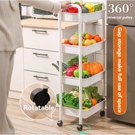 Handcart storage rack floor standing kitchen living room mobile snacks bathroom multi-layer bedroom 