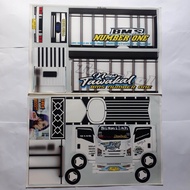 Pola stiker truk oleng NEW TAWAKAL5 MBA DELLA 48×32