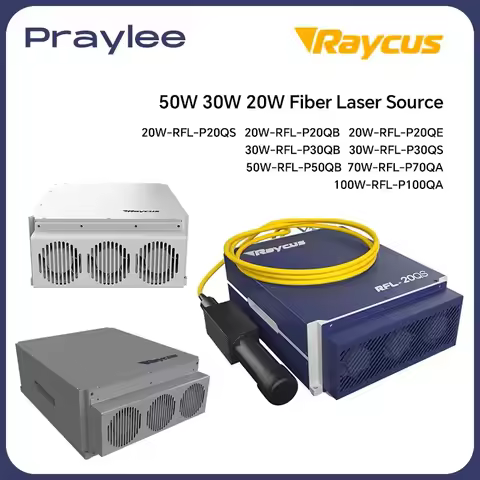 Raycus Fiber Laser Source 50W 30W 20W Pulsed Raycus Fiber Optic Source 30W-RFL-P30QS 50W-RFL-P50QB 2