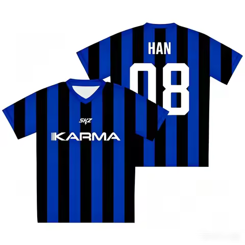 2026 Best-selling K-pop SKZ Karma Trendy Casual Korean Style Street Harajuku Men's T-shirt Quick-dry
