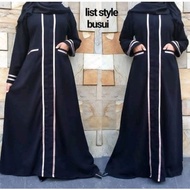 [✅New] Abaya Hitam Turkey Gamis Maxi Dress Arab Saudi Bordir Turkey