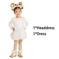 Halloween Kids Cute Sheep Costume Boy Girl Animal Cosplay Costume