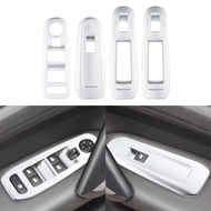 4Pcs Car Window Lift Switch Panel Cover for Peugeot 408 308 308S LHD Decoration Sticker Trim Interio