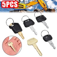 5Pcs Excavator Keys Set Caterpillar Hitachi Kobelco Komatsu Kubota Dozer Excavator Keys