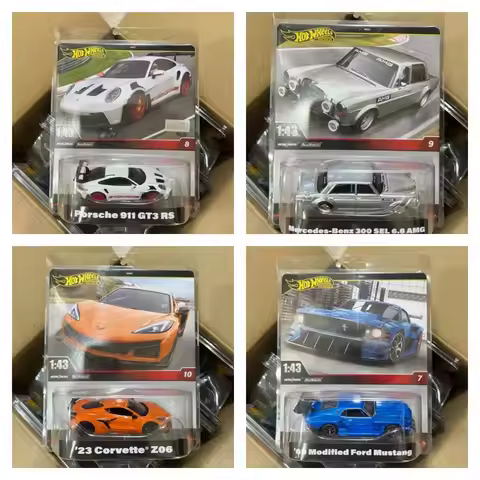 Hot Wheels Premimum Metal Camiones A Escala 1/43 '69 Modified Ford Mustang HMD41 D Case Hotweheels M