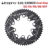 LP Litepro Folding Bike Road Bike BCD110/130mm 52T54T56T58T60T Crank Chainring Bicycle Chain Crankse