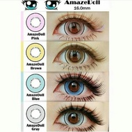 Doll lens 17mm colored contact lens free case no power