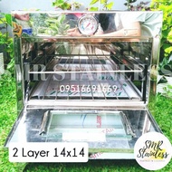 2 Layer Pizza oven - oven with gas stove (14x14)
