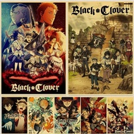 Black Clover Poster Japanese Anime Wall Poster Home Decor Room Wall Art Painting Ms: 365