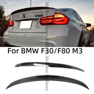 For BMW 3 Series F30 F35&M3 F80 Sedan CS/P/AC Style Carbon fiber Rear Spoiler Trunk wing 2011-2019