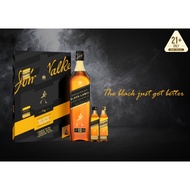 JOHNNIE WALKER BLACK LABEL 12 YEARS BLENDED SCOTCH WHISKY GIFT PACK