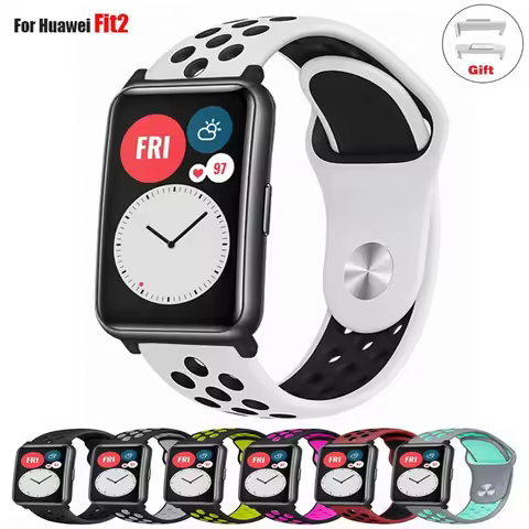 Silicone watchBand For Huawei Watch FIT 2 Straps smart wristband soft sport Replacement bracelet hua