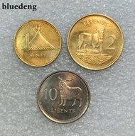 稀少 萊索托1992年1分2分10分硬幣 套幣 1.2分無磁19568