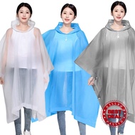 Cycling Poncho Raincoat Single Adult Hooded Raincoat Transparent Outdoor Poncho Cloak Bicycle Q7a6