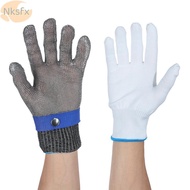 NKSFX Safety Cut Proof Non-slip Mesh Butcher Mittens Work Stab Resistant Glove