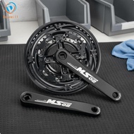 Dovewill 48T Aluminum Crankset 48/38/28T Gearing Mountain Bike Crankset Irregular Tooth Design 170mm