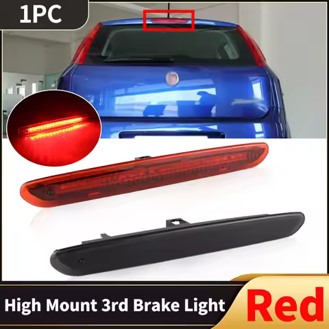 1PC For Fiat Grande Punto Evo LED High Level Third Brake Light OEM# 2122000407 Smoked/Red High Mount