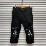 < OPMM >-[Off White] Riding Horse Printing 7-Point Pants