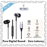 WiWU Type-C Stereo Wired Earbuds EB318 | Hi-Fi Digital Audio In-Ear Headphones | Noise-Canceling Mic
