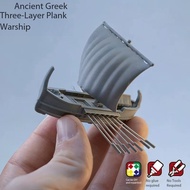 Civilization 7 Ancient Greece Three-Row Propeller Seat Warship Assembled Ship Model Intelligence Han