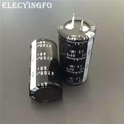 2pcs/10pcs 4700uF 80V NICHICON LS Series 25x50mm High Quality 80V4700uF Snap-in PSU Aluminum Electro