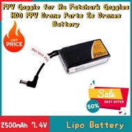 2500mAh 7.4V Upgrade 1C Lipo Battery FPV Goggle for RC Fatshark Goggles HDO FPV Drone Parts 2s Drone