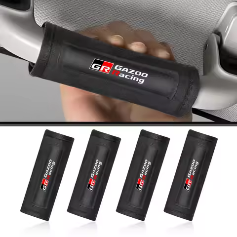 1/2/4Pc Car Pull Gloves Roof Armrest Handle Protect Cover For Toyota GR GR Gazoo Racing GR SPORT RAV