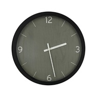 加拿大 Umbra 簡約木紋掛鐘(森灰30cm) | 時鐘