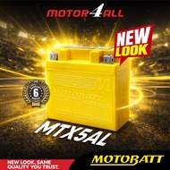 MOTOBATT Gel MTX5AL Motorcycle Battery Premium Yuasa Replacement with AGM Technology Motor4all