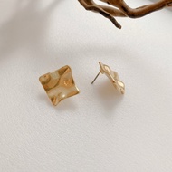 [ZANZAN ZANZAN] Metal Square Earrings [EK20AL008]
