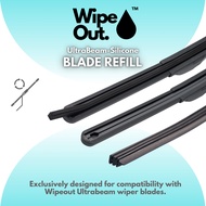 [ BLADE REFILL ] WipeOut UltraBeam Silicone EcoRefill-Technology Wiper Blade Refill