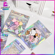 EC CT C1104 Multipurpose Flat Hologram Clip Plastic UK 7X13CM Ziplock Hologram Foil Clip Souvenir Pa