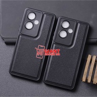 OPPO A79 5G CASE OPPO A98 5G CASE LEATHER PRO CAMERA BLACK SOFTCASE OPPO A79 5G OPPO A98 5G