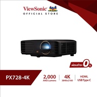 ViewSonic (ผ่อน 0%) PX728-4K 2,000 ANSI Lumens 4K Home Cinema Projector (โปรเจคเตอร์)