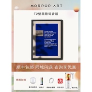 MORRORART T2 R1 Mural Lyrics Bluetooth Speaker Real Oil Painted Screen Smart HIFI Picture Frame Audi