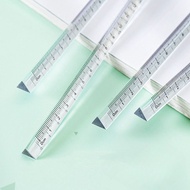 Stationery Ruler Simple Transparent Trigonous Ruler Measuring Ruler