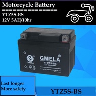YTZ5S-BS GMELA Motor Dry Battery Bateri Kering Motosikal (YMH-LC135 NEW, FZ150/HD-EX5, EX5 DREAM/MDN