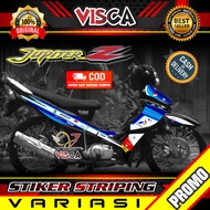 Stiker Striping Jupiter Z Burhan - Stiker Striping Jupiter Z Lama Variasi Mandalika