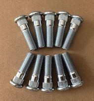 WANTONE RACING 10pcs Serrated Wheel Studs M12x1.5 Lug Stud 610-340 Replacement for Select Ford Focus