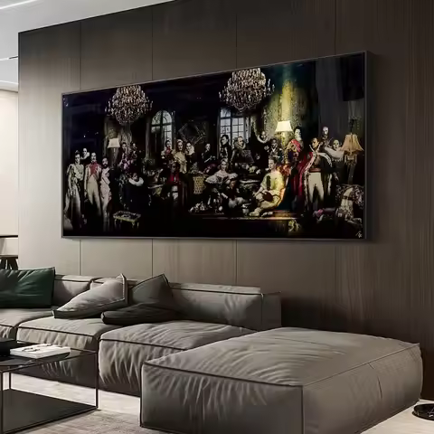 5th Dimension City Canvas Painting Posters Modern Artwork Night City Home Decor Mural Wall Hanging P