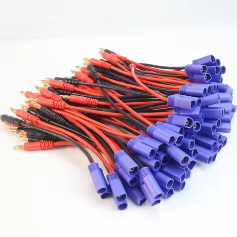 1/6 pcs Imax B6 Charge Line 4.0mm Banana Plug to EC5 With Silicone Cable 15CM for Rc Lipo Batte