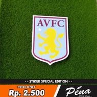 Sticker Stiker Bola Aston Villa FC Liga Inggris Anti Air